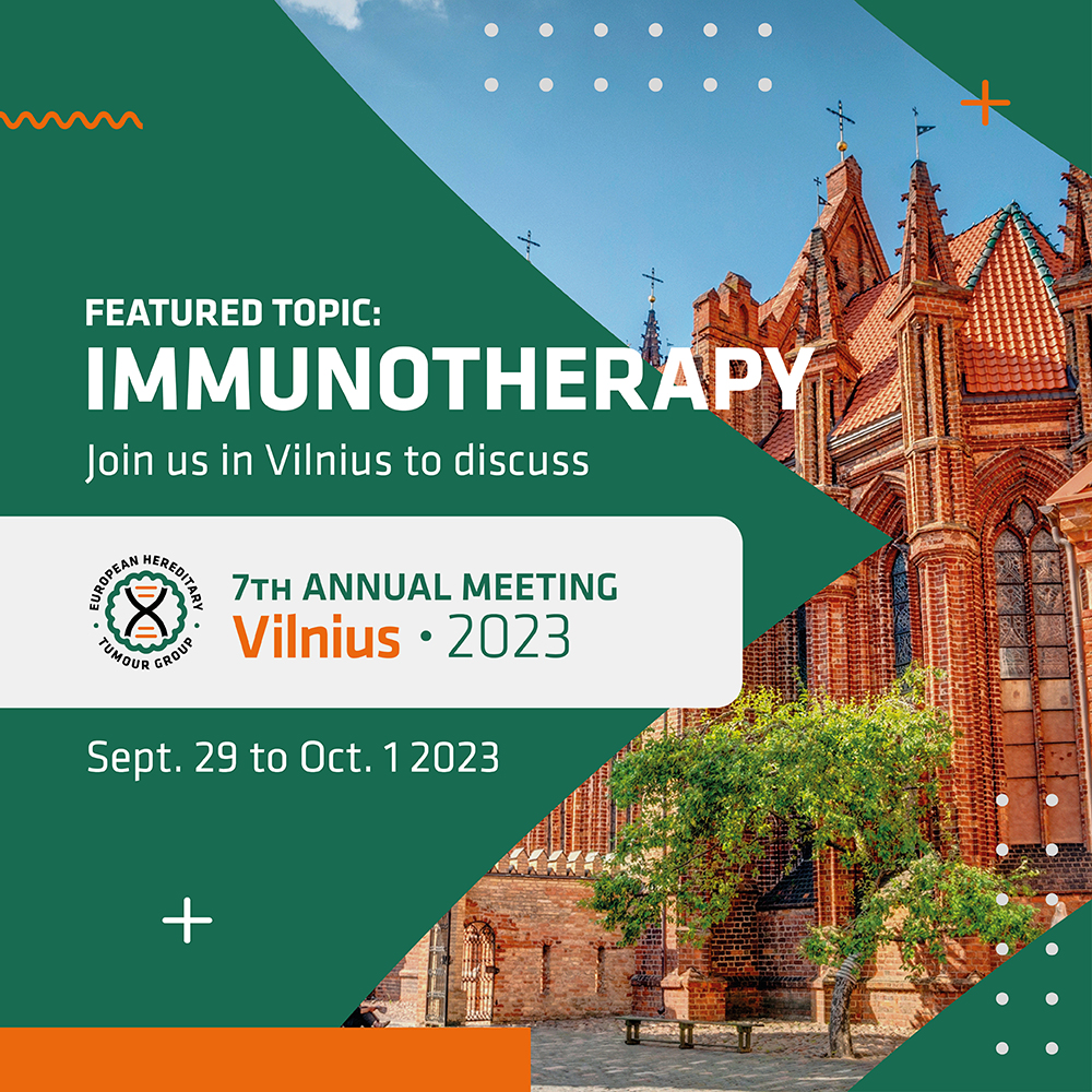 🔥Hot Topic Alert!🔬 Immunotherapy has revolutionized Lynch syndrome malignancy management. Join us in Vilnius, Sept. 29-Oct. 1, to discuss 📅 Register here! tinyurl.com/57tx49mw  

<a href="/GabrielaMoslein/">Gabriela Moeslein</a> <a href="/mev_dv/">Mev Dominguez Valentin</a> <a href="/CaPP3/">Sir John Burn</a> <a href="/Sanne_tenBroeke/">Sanne Bajwa - ten Broeke</a> <a href="/Adductor/">Toni Seppälä</a> <a href="/MCEcongresses/">Gabriele Sponholz</a> <a href="/escp_tweets/">European Society of Coloproctology</a> <a href="/promega/">Promega Corporation</a>