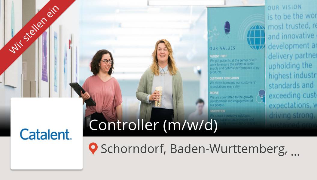 MarcSharp13's tweet image. New #job opening at #Catalent in #Schorndorf! #Controller (m/w/d) workfor.us/catalent/t562gc