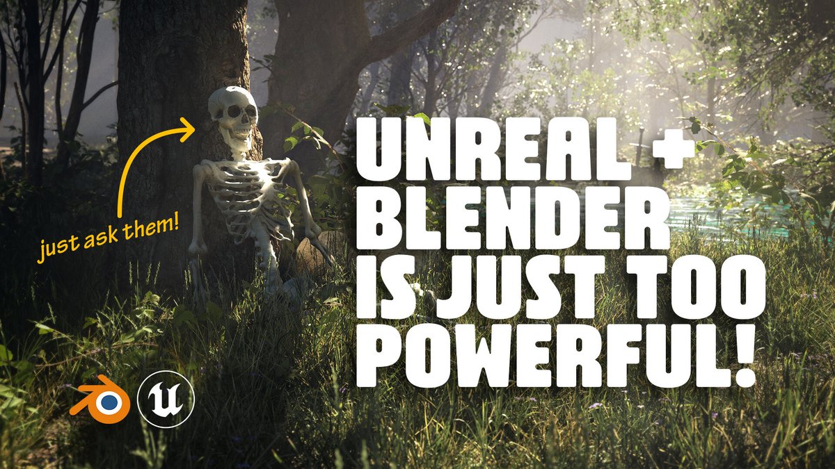 Unreal Engine isn’t a Blender replacement, it’s a Blender enhancement. Here's how to use both of these free tools to create magical 3D scenes som.bz/41SaV1u

#Blender3d #UnrealEngine5 #tutorial