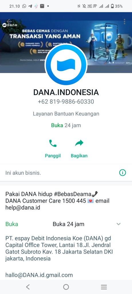 nkmatsss's tweet photo. Benar no wa dana bukan ya @danawallet 
takut bgt grgr baca komen diig banyak yg uamgnyaaa hilangn https://t.co/11MugHIXEQ