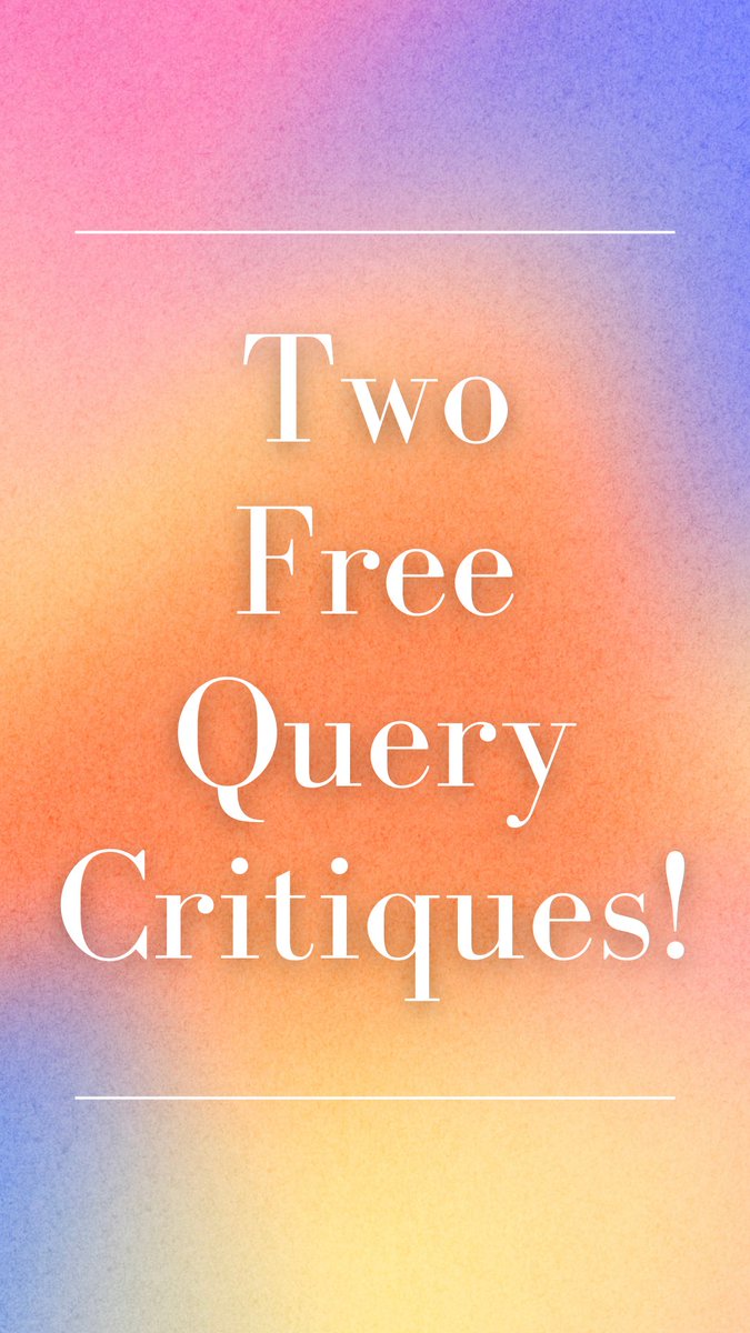 edencwrites's tweet image. I’d really like to connect with querying authors after my last account was hacked 💗

Since I’m trying to build my following again, I’m giving away two FREE query critiques 🥳

To enter:

1) RT ✌🏻
2) Follow me 👋🏻
3) Say Hi! in Comments 👇🏻

#WritingCommunity 
#amquerying #query