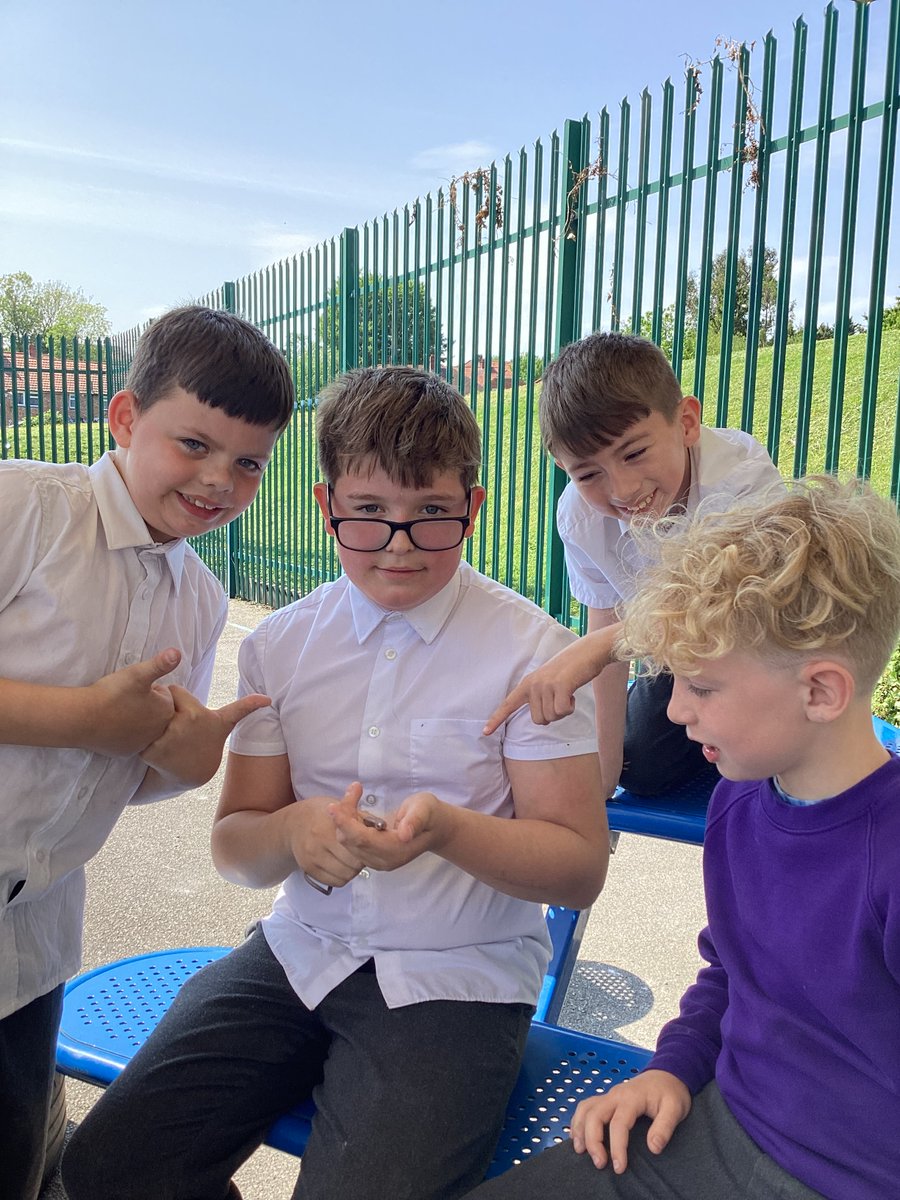 Today, the children rescued a slow worm on the playground and returned it safely back to its natural habitat <a href="/EEC_Elaine/">Elaine Education Centre</a> <a href="/PrimaryElaine/">Elaine Primary</a>