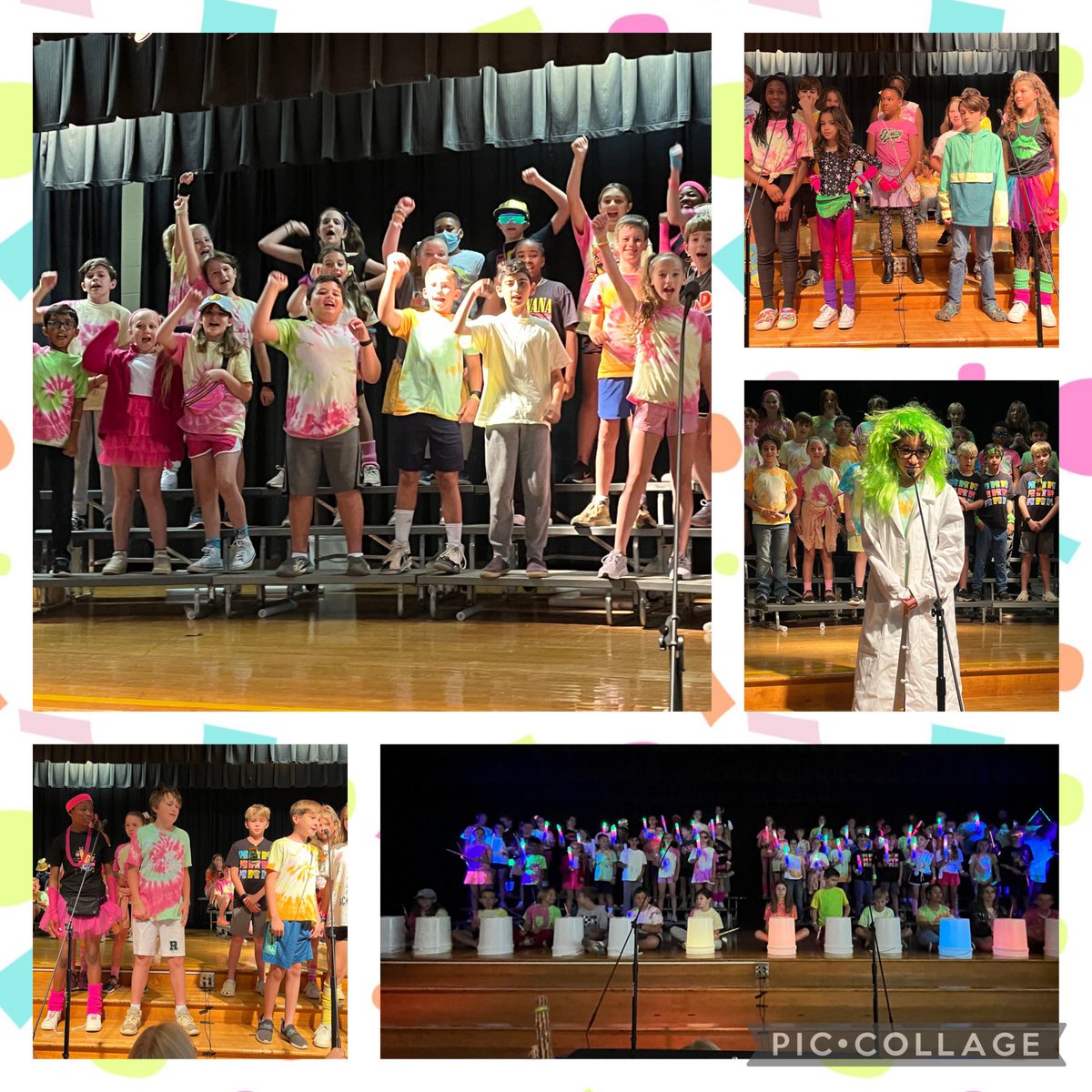 Talk about a TOTALLY AWESOME 5th Grade Musical! I was STOKED to the MAX to premiere “80’s Rewind” with these RAD kids! @SweetAppleES #fcsmusic #elmused #5thGradeMusical #80sRewind