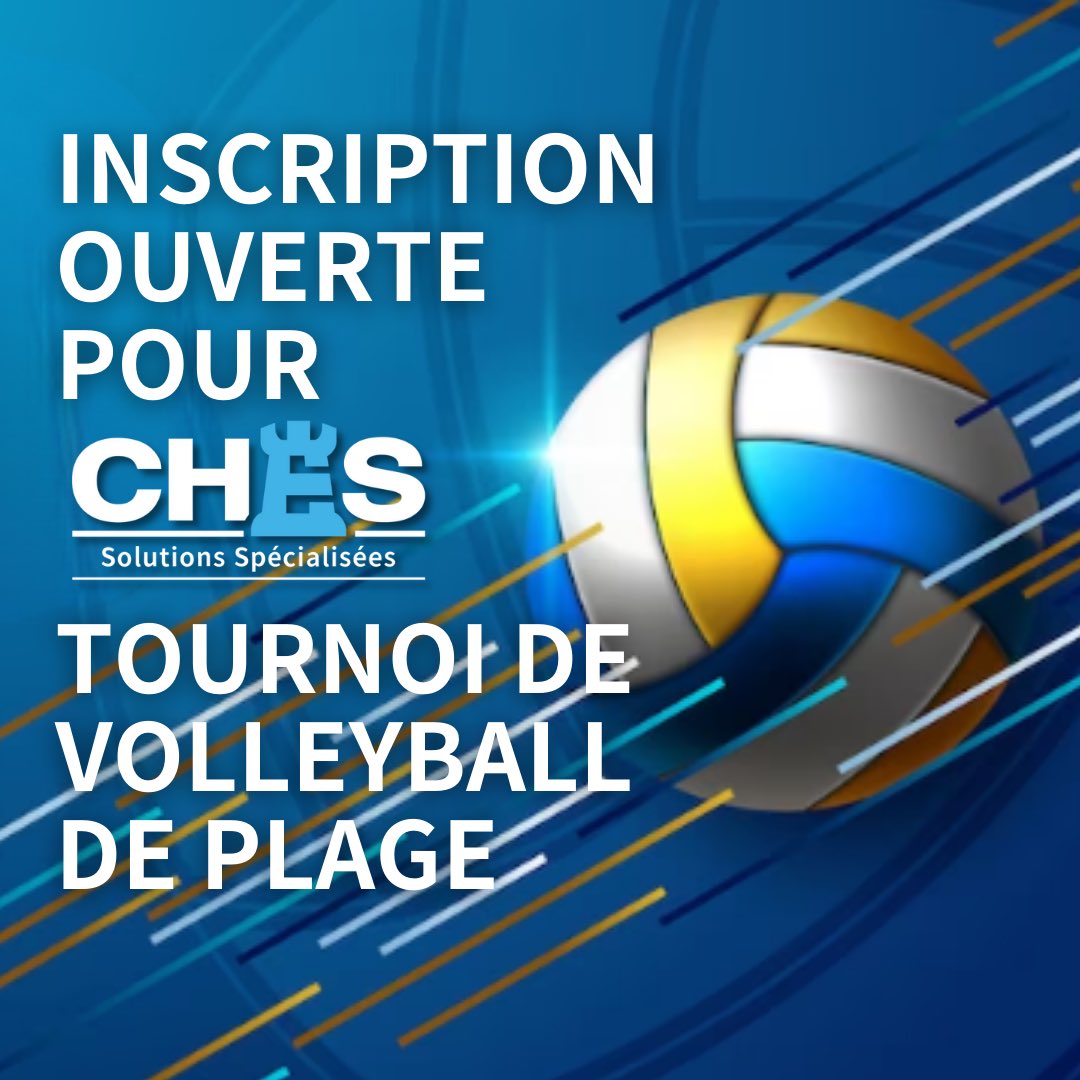 ChesSolutions's tweet photo. Êtes-vous prêt pour une compétition amicale? @ChesSolutions est ravi d’inviter les courtiers à notre deuxième tournoi de volleyball de plage, qui aura lieu le 15 juin. https://t.co/nvfkUrWr2Z