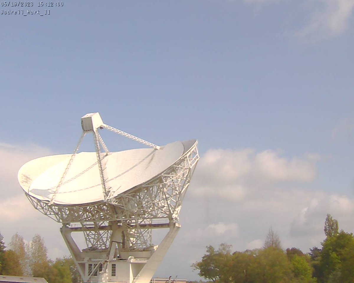 14:12:36 UTC. Now observing pulsar PSR B0105+65 with the Mark II telescope.

Rotation period: 1.3 s
Age: 2 MYr
Distance: 2.1 kpc