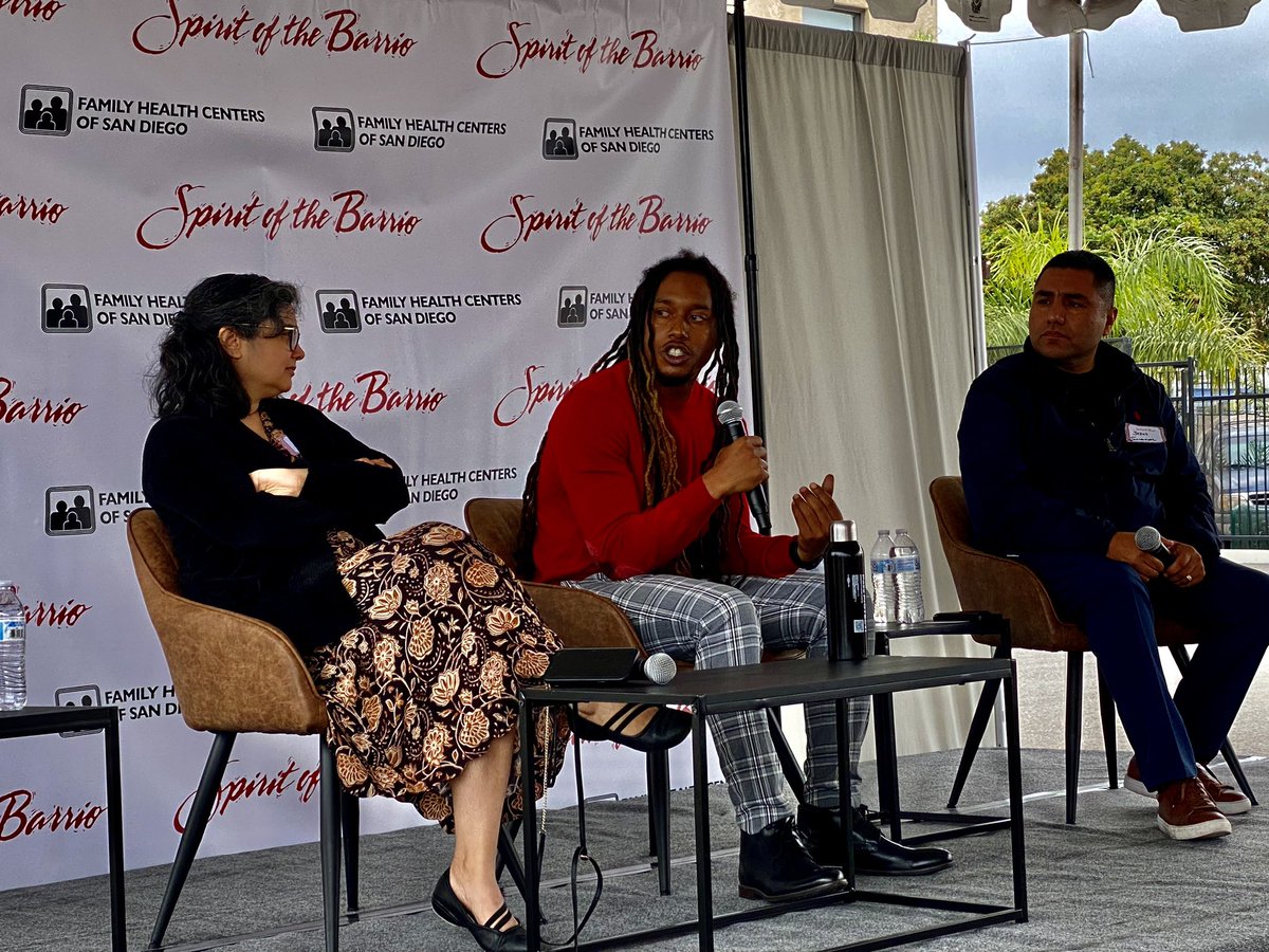 Incredible turnout at Spirit of the Barrio. Hundreds of people from all backgrounds and ideologies engaging with a panel about gun violence as a social determinant of health. <a href="/cidgmartinez/">Cid Martinez</a> @AllianceSnDiego #SOTB #GunViolence