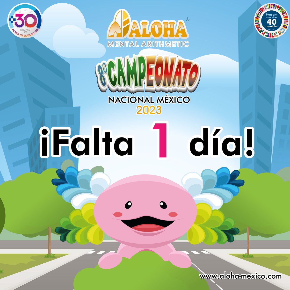 🤩¡SOLO FALTA 1 DÍA! 🤩
Descansa y duerme super bien, mañana será el gran día. 🥳
Recuerda que el simple hecho de participar ya te hace un ¡Campeón! 🏆
