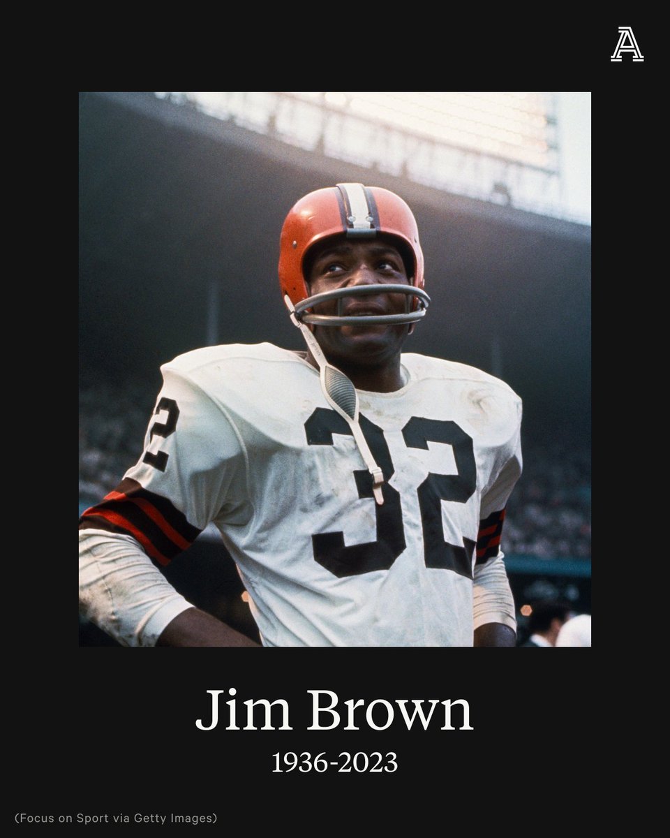 Jim Brown, the Hall of Fame running back, actor and activist who was commonly referred to as “The Greatest," died Thursday night.

He was 87.

theathletic.com/4535558/2023/0…