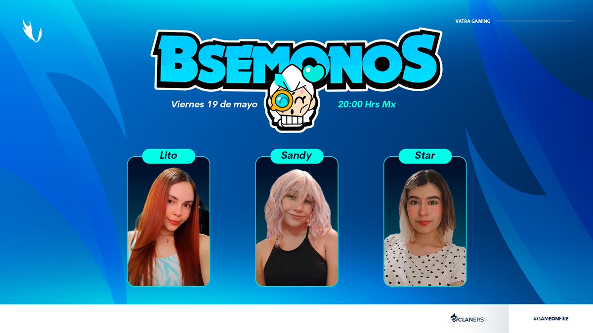 VatraGaming's tweet photo. #BRAWLSTARS | BSEMONOS 💖
¡Cuidado con lo que eligen!🤯
Hoy, nuestras jugadoras @Pastelito_bs , @stariish_ y @SannyBS_ junto a su coach @ZaaRHLM estarán hablando un poco de Power League🤓
✨Acompáñenlos en punto de las 20:00🇲🇽en: https://t.co/2voirUb25K
#GOVATRA 💙 https://t.co/qWhNus2ZfK