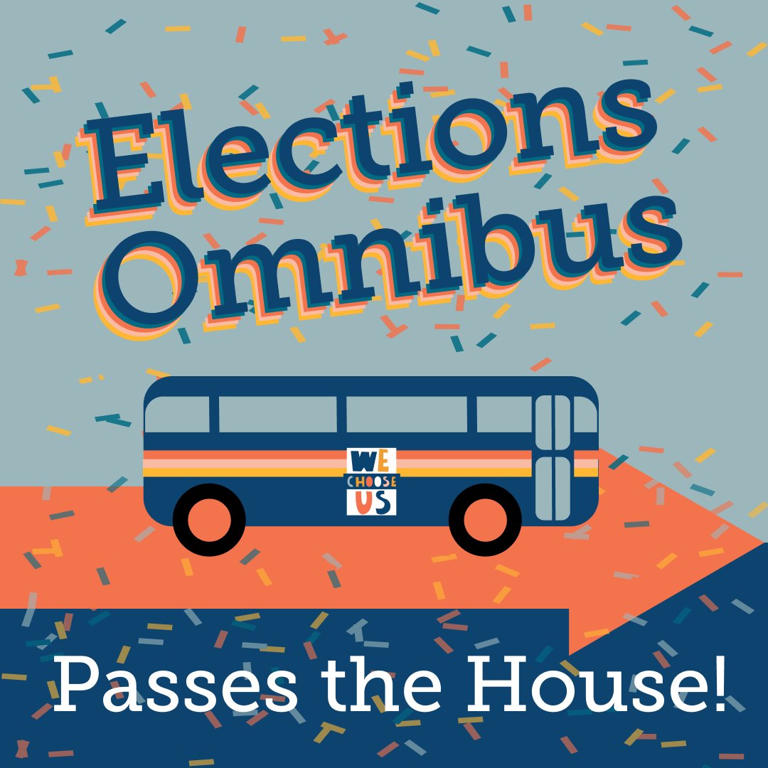 As part of the State Government and Elections Conference Committee Report, the Elections Omnibus has passed the House!

It's on its way to the next stop this afternoon: the Senate floor!

Let's keep this Elections Omnibus on time this #mnleg!