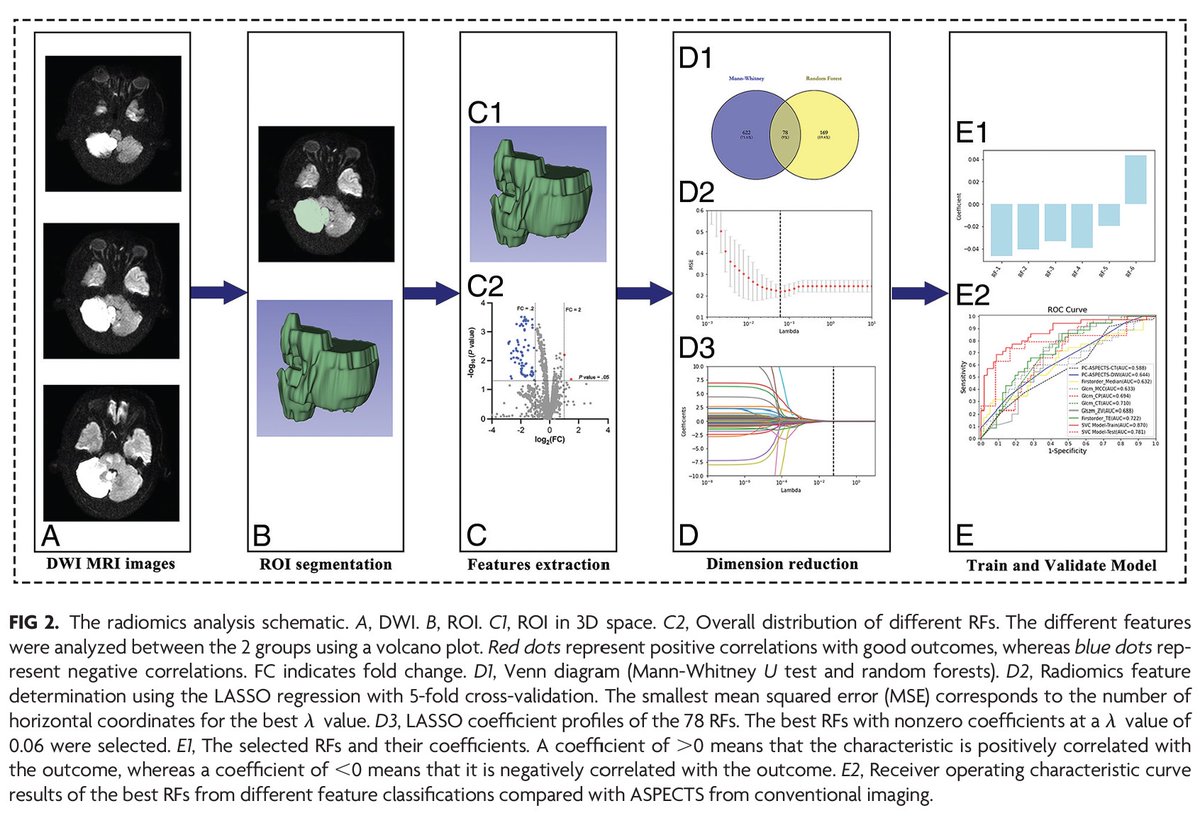 "DWI-Based Radiomics Predicts the Functional Outcome of Endovascular Treatment in Acute Basilar Artery Occlusion" #Radiomics #Endovascular #DWI #OpenAccess | bit.ly/3Mjdmoo