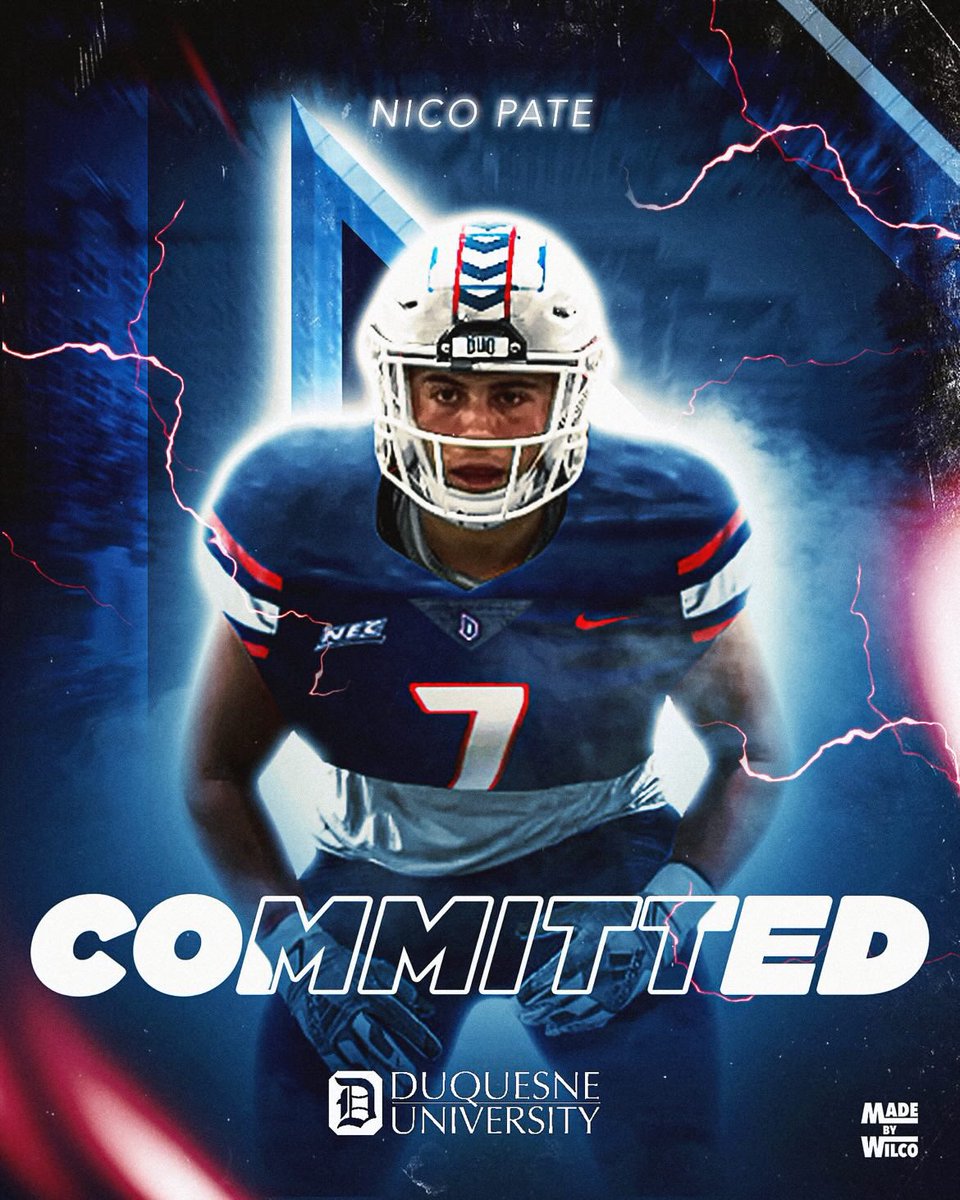 Committed!🔴🔵<a href="/DuqFB/">Duquesne Football</a>