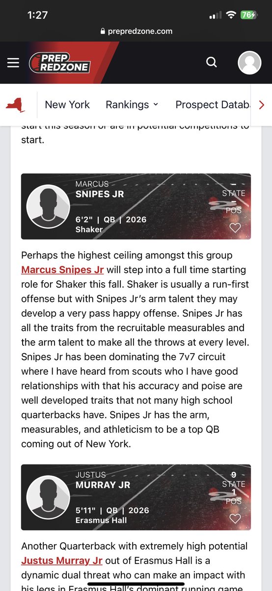 SnipesJr02's tweet photo. Thank you @cholfoth @PRZPAvic @PrepRedzoneNY thank you for the kind words gotta get back to work!! @CTC4CHANGE @shakerfootball @cheetah @Coachpoindexter @M2_QBacademy @MrJhasonClark @Coach_Nichols_ @DeionSanders #SOULRUNNER #Elite11 #QB1 https://t.co/jnX73qaojF