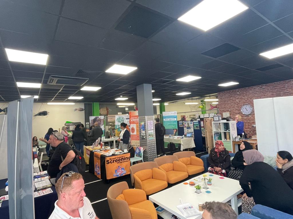 Bowel Cancer Screening UHL (@boweluhl) on Twitter photo For the past few weeks, the <a href="/BowelUhl/">Bowel Cancer Screening UHL</a> team has been busy engaging with the public and promoting #bowelcancerawareness at Loughborough #healthmatters .
<a href="/bowelcanceruk/">Bowel Cancer UK</a> <a href="/Leic_hospital/">Leicester's Hospitals</a> <a href="/NHS_LLR/">NHS Leicester, Leicestershire and Rutland</a> <a href="/aaascreenleics/">AAA Screening Leicestershire</a> @ For the past few weeks, the <a href="/BowelUhl/">Bowel Cancer Screening UHL</a> team has been busy engaging with the public and promoting #bowelcancerawareness at Loughborough #healthmatters .
<a href="/bowelcanceruk/">Bowel Cancer UK</a> <a href="/Leic_hospital/">Leicester's Hospitals</a> <a href="/NHS_LLR/">NHS Leicester, Leicestershire and Rutland</a> <a href="/aaascreenleics/">AAA Screening Leicestershire</a> @