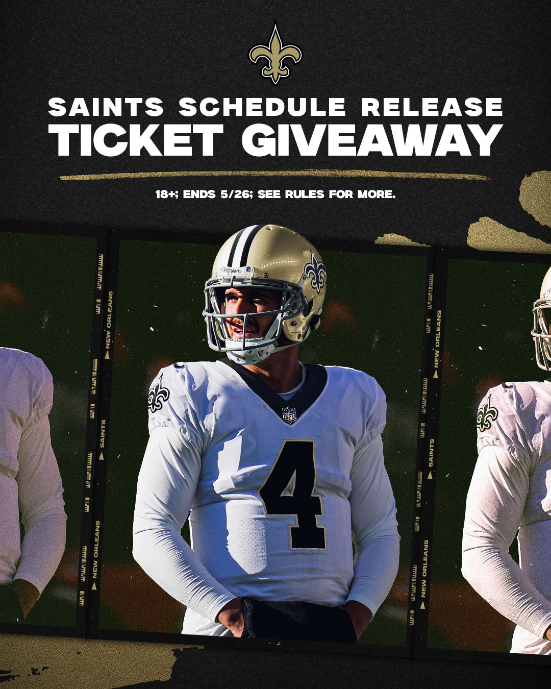 New Orleans Saints on X: 'Now that the #Saints' 2023 season schedule is  here, you can sign up for a chance to win tickets to all 10 of our preseason/regular  season home