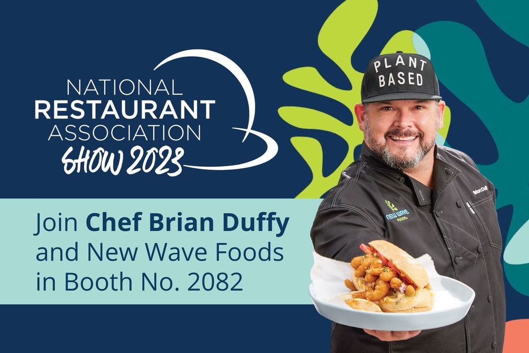 Mark your calendars! Chef Brian Duffy is joining the New Wave Foods team at the 2023 National Restaurant Association Show in Chicago May 21-23. 

Add New Wave Foods (Booth No. 2082) to your #2023RestaurantShow show planner: zurl.co/5JAj?utm_sourc…