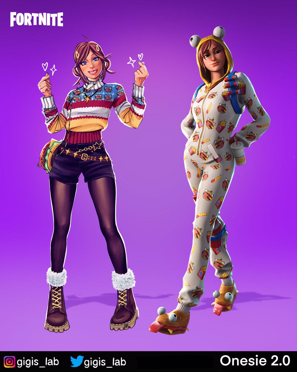 Onesie 2.0 🍔❄️ 🎃 

Minty and Halloween edit styles in comments, who is your favorite? 
.
.
#Fortnite #FortniteArt #Fortniteconcept #FortniteConceptart #fortniteconcepts