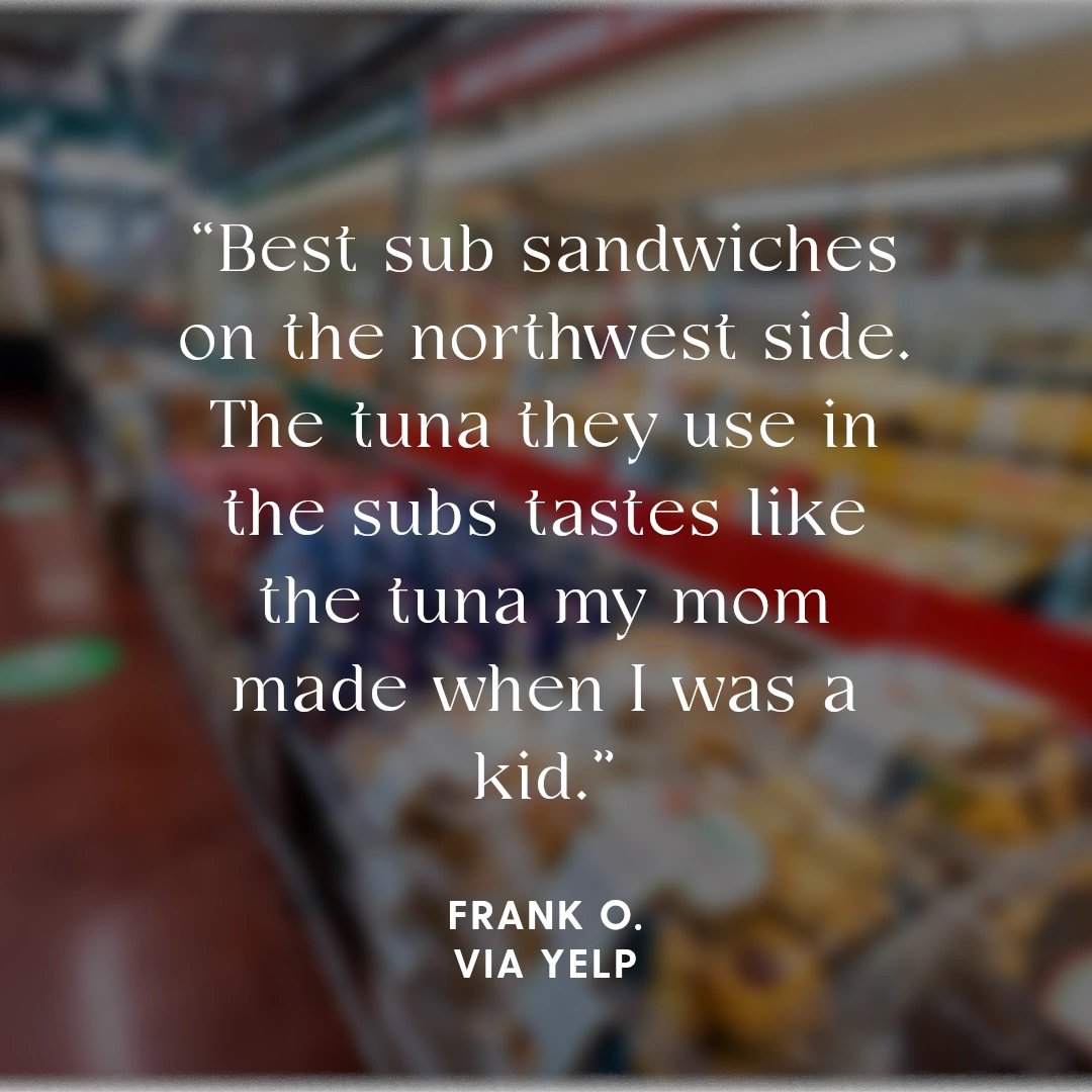 nottolideli's tweet photo. The reviews are in! It looks like we're one of the best in Chicago. Thanks, Frank! #TheOriginalNottoliAndSon #Chicago #NottoliAndSon #Italian #ChicagoBites https://t.co/M2EWlme6uw