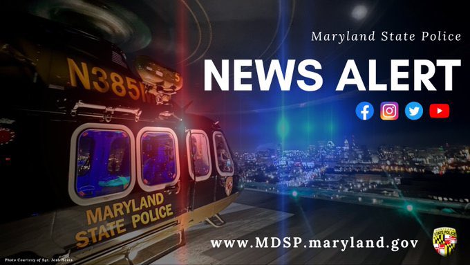 MDSP's tweet photo. #NEWSALERT @MDSP are investigating a crash this morning in Carroll County that sent five people including three children to the hospital. FULL RELEASE: https://t.co/nUiQVsS20d https://t.co/rUlsKy7RWI