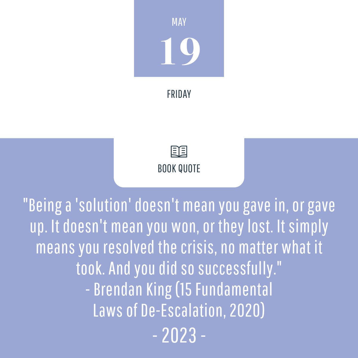 Friday's food for thought courtesy of Brendan King 📖

#BrendanKing #BookQuote #AdviceoftheDay #ZenHard #ZenHardNonprofit