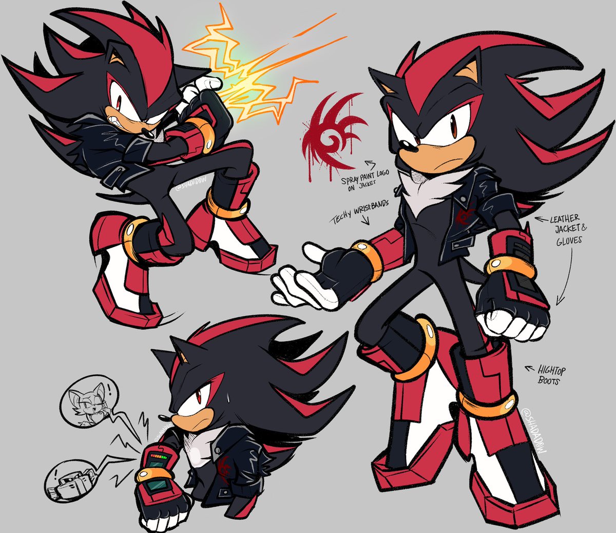 Au Sonic and Shadow (slight revamp)