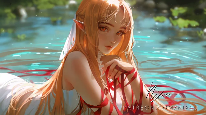 R e d   R i b b o n #asuna #SwordArtOnline  ⋗ patreon.com/nixeu