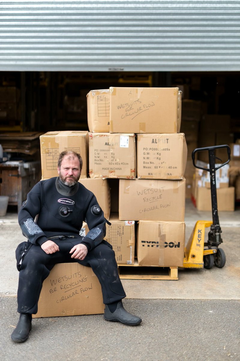 Recycling is serious business. Co-founder Col looks after the Continuum Project - our way to get unloved kit to people who'll use it. We've sent nearly 1 tonne of neoprene to get recycled this year with Circular Flow.