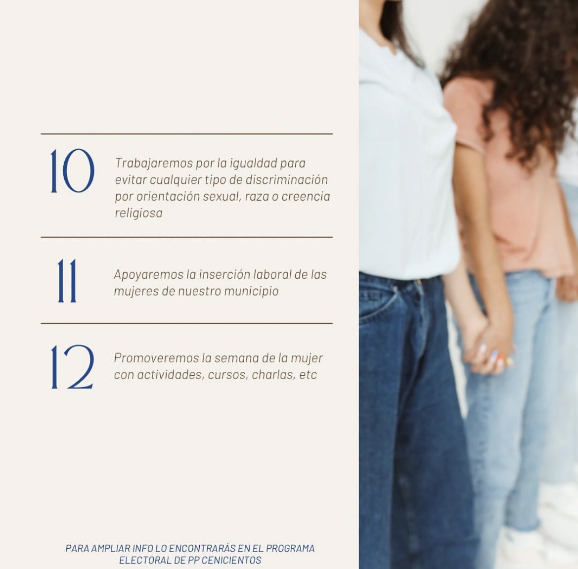 Os mostramos nuevas medidas de nuestro PROGRAMA ELECTORAL, en este caso de familia, políticas sociales e igualdad.

Podéis seguirnos en nuestras redes para conocer más detalles.

#PartidoPopular #Elecciones2023 #Cenicientos #programaelectoral