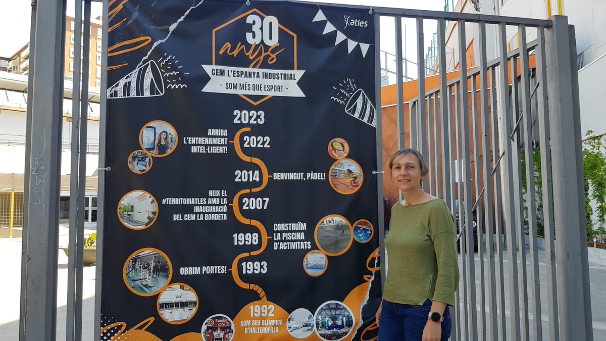El Centre Esportiu Municipal de l'Espanya Industrial <a href="/atlesesports/">Atles Esports</a> celebra 30 anys fent esport amb el veïnat de Sants, Hostafrancs i la Bordeta.🎂3⃣0⃣ 
Al #SantsMontjuïcAlDia entrevistem la seva directora, la Sarah Sábado, que explica com ho celebraran.

🎧go.ivoox.com/rf/108579762