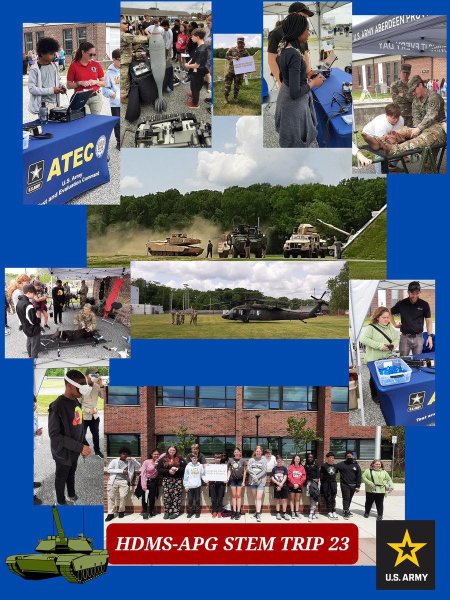 btlang20's tweet photo. Enjoyed taking our @HDGWarriors to the STEM Careers trip at APG and the amazing work of the @USArmy! @HCPSchools 
#stemcareers #middleschoolscience https://t.co/vYH0Yq6h3y