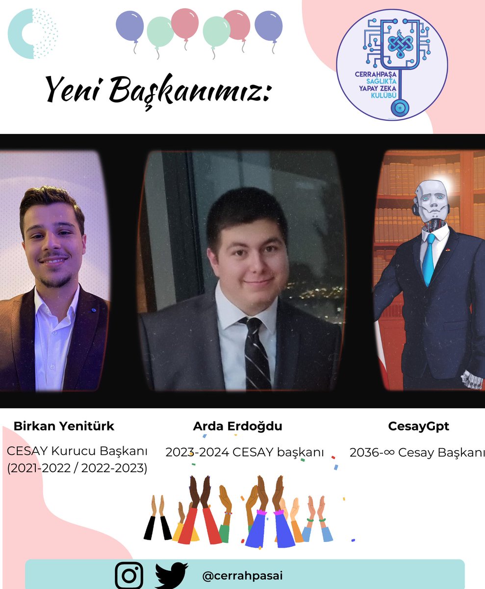 2023-2024 döneminden itibaren kulüp başkanlığımızı geçen sene kulüp başkan yardımcımız olan Arda Erdoğdu yürütecektir🥳