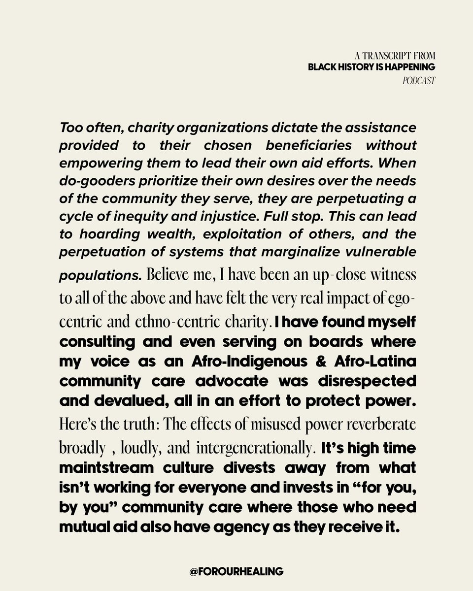 forourhealing's tweet photo. In the latest installment on our Ancilla Project—Black History is Happening, Vol II, we explore the age old system of MUTUAL AID and it’s many benefits in minoritized communities. Here’s a look into this work. https://t.co/ynAi9VzzjC