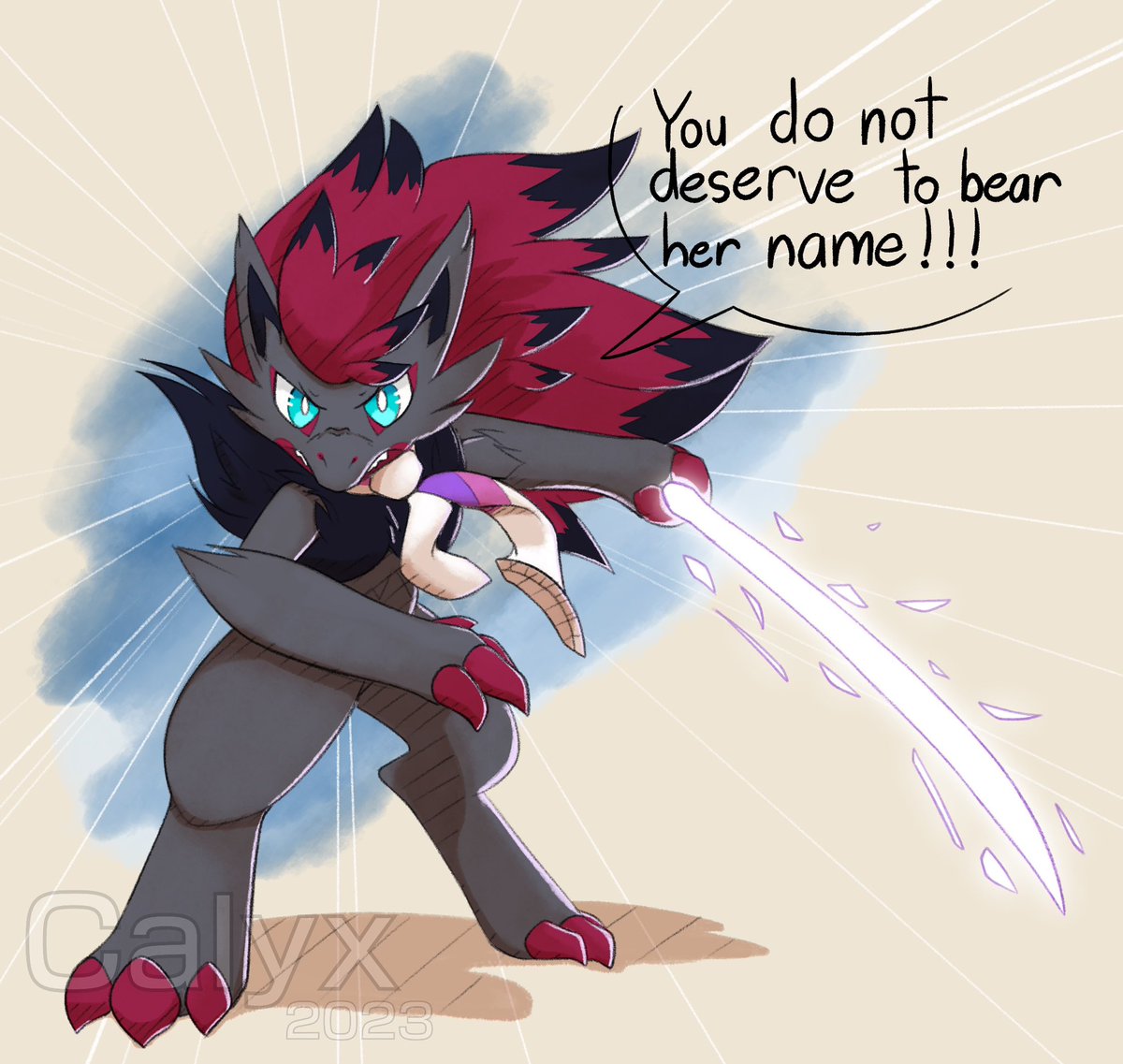 CalyxTheFox's tweet photo. Noire rarely gets this angry… what set him off, I wonder? https://t.co/IIaCuEVttY