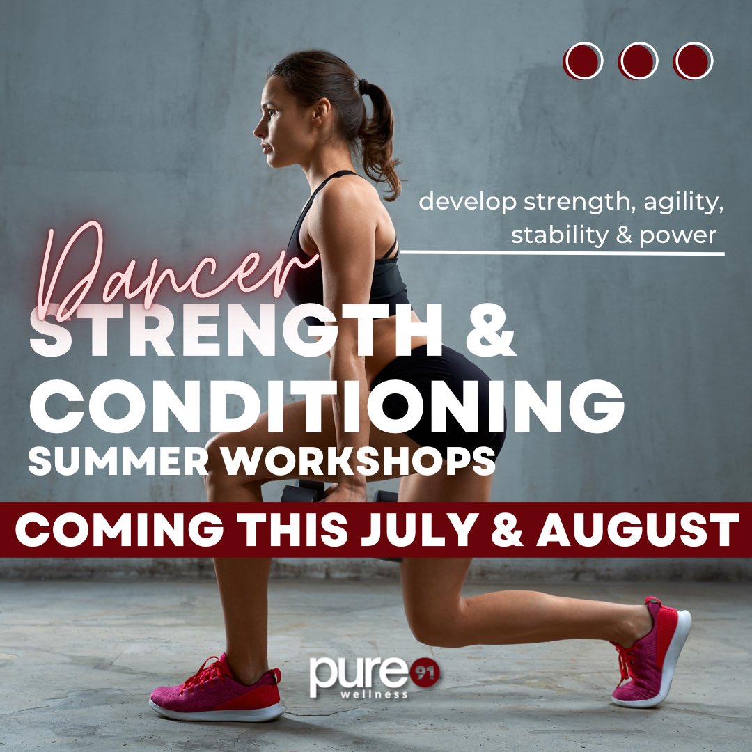 🌟 Calling all dancers! 🩰💪 Get ready to take your performance to the next level this summer with our exciting Strength and Conditioning Workshops this July &amp; August. Full details and registration begins Monday, May 22, 2023. 

Visit purewellnessstudio.com