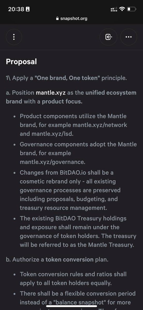 The “one brand, one token” proposal in @BitDAO_Official has passed, which positions <a href="/0xMantle/">Mantle Network</a> as the unified ecosystem brand with a product focus.

Will begin covering <a href="/0xMantle/">Mantle Network</a> DeFi protocols once Mainnet goes live!