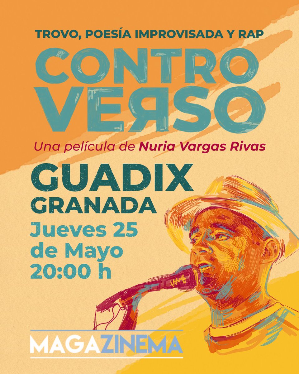 lodijountrovero's tweet photo. Controverso vuelve a Granada, en concreto a Guadix.
Organizado por @MagaZinema_ y Gana Guadix en colaboración con la Asociación de Vecinos del Barrio de la estación de Guadix.
Biblioteca de la estación en Guadix
Jueves 25 de Mayo de 2023
20:00
+info https://t.co/W4lSHxulRW https://t.co/G972BLi8fx