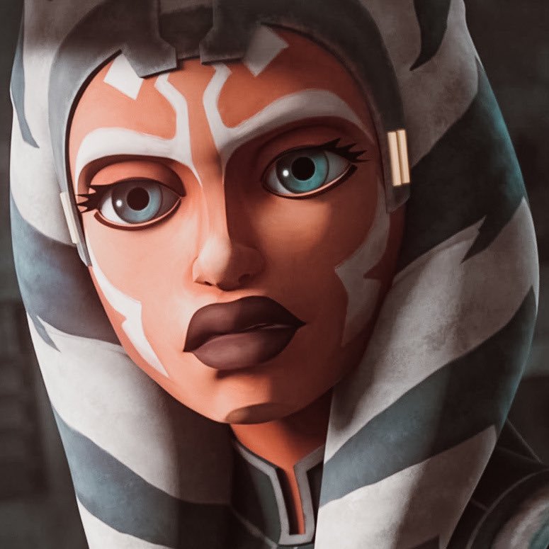 Ahsoka's face is literal art