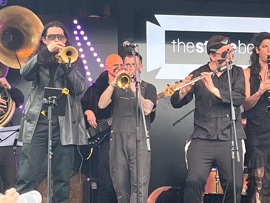 TheDestroyers's tweet image. 😎 And here’s a few more of us from the mighty @Swingamajig a few weeks back!

🎻 We had an absolute blast &amp;amp; are raring to go for our next festy slot, at @MelloFestival,Sunday May 28th!
mellofestival.co.uk

🕶️ Stay tuned for more exciting gig news at thedestroyers.co.uk