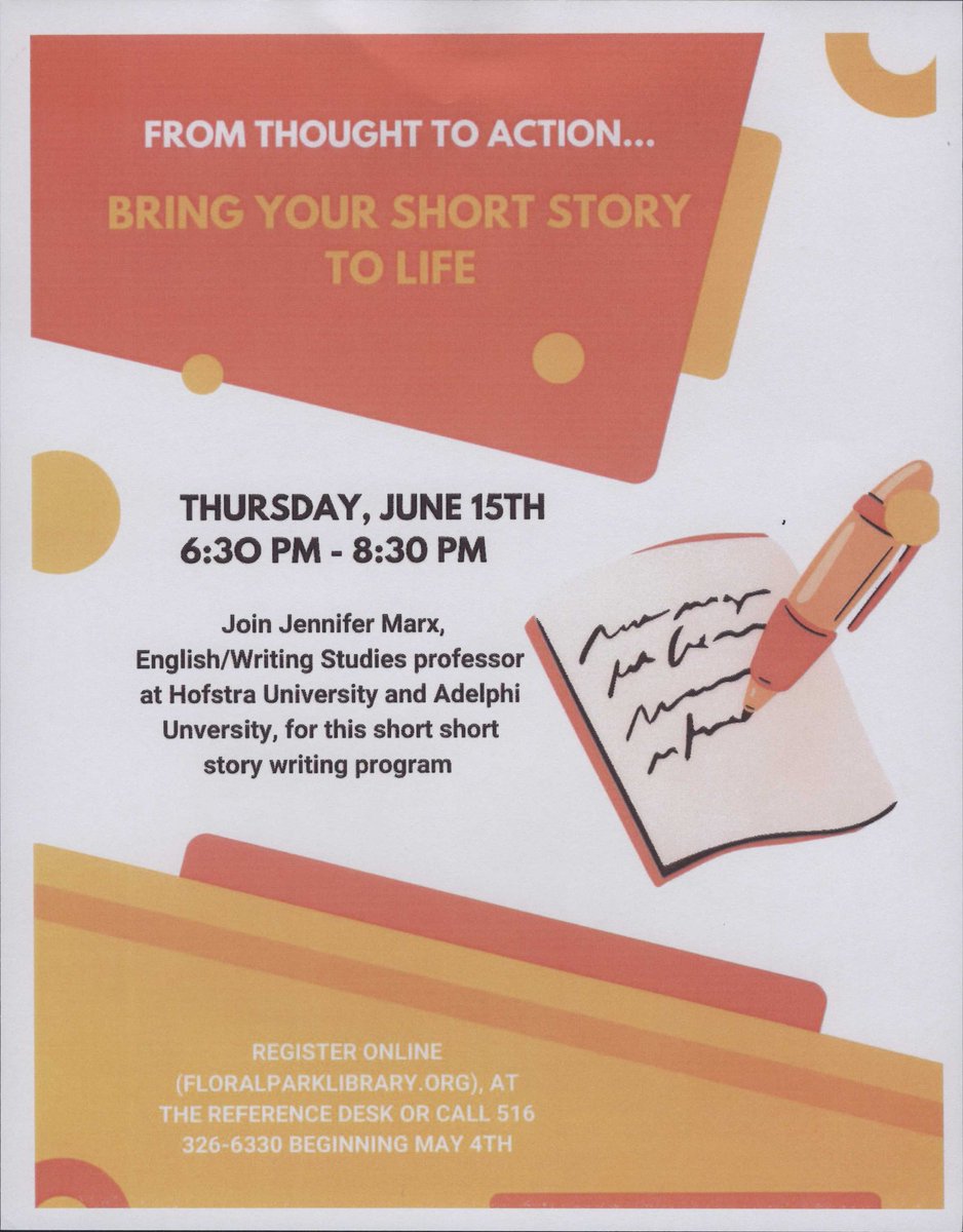 FPLibrary17's tweet image. Check out some new and exciting programs at the Floral Park Public Library! Visit our website for more information, and sign up.. Or call us at 516-326-6330.