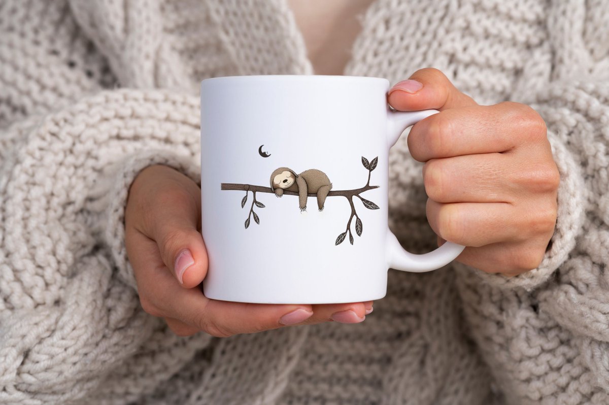 thehappymug's tweet photo. Excited to share the latest addition to my #etsy shop: https://t.co/EdKXYYmg8q #slothmug #slothcup #slothgifts #giftforher #giftsforg https://t.co/qJrCEzWfno