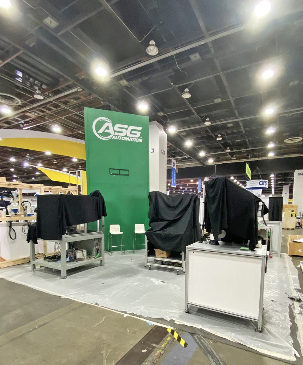 ASGJergens's tweet image. Ok, NOW we're ready for @a3automate. Get your hands on the ASG #SmartBench, our awesome cobots (but don't REALLY get your hands on them), and our fully automated systems. We have expert staff on hand to talk through your automation needs. We're here to help! #Automate2023