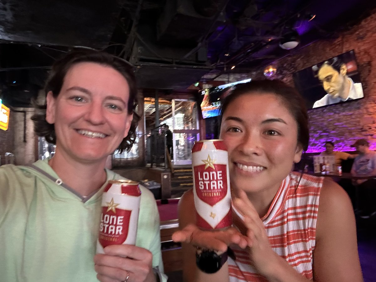 We are pretty sure we saw some bats last night. We definitely drank some Texas beer. #SPR2023
