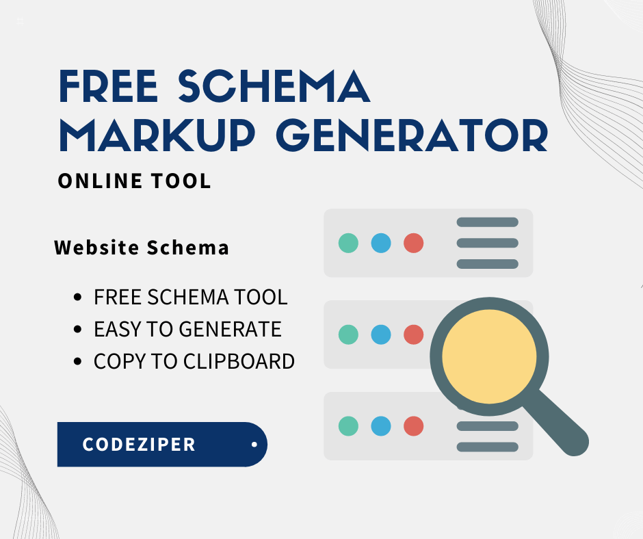codeziper's tweet image. Online Tools for our world 🌍.
Free Schema Markup Generator
codeziper.com/website-schema… 👨💻
#programming #onlinetutorials
#tools #SEO #Marketing #Software #tech