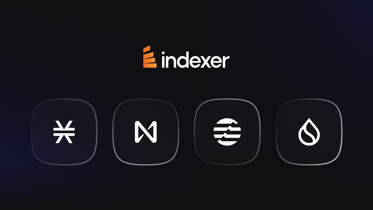 🚨Major Announcement🚨

Our multichain vision continues as we announce that <a href="/SuiNetwork/">Sui</a> is now supported on the Indexer.xyz platform!