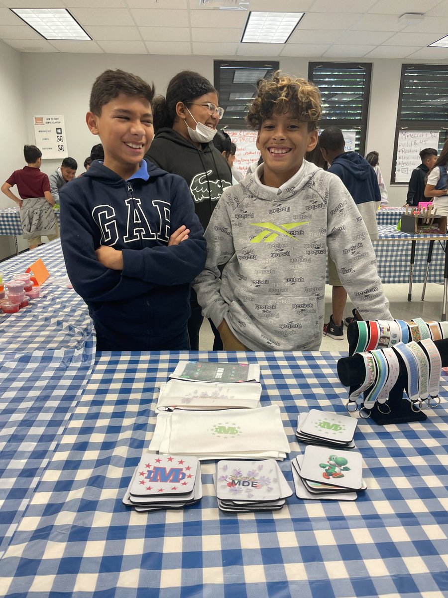 Selling our products at the MDE marketplace this morning! <a href="/collierschools/">Collier County Public Schools</a> <a href="/Michell01957241/">Michelle Miller</a> #Entrepreneurship