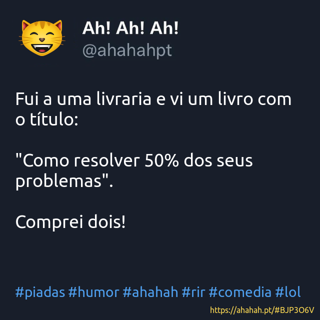 ahahahpt's tweet photo. #piadas #humor #ahahah #rir #comedia #lol https://t.co/oYP6EpsTA6