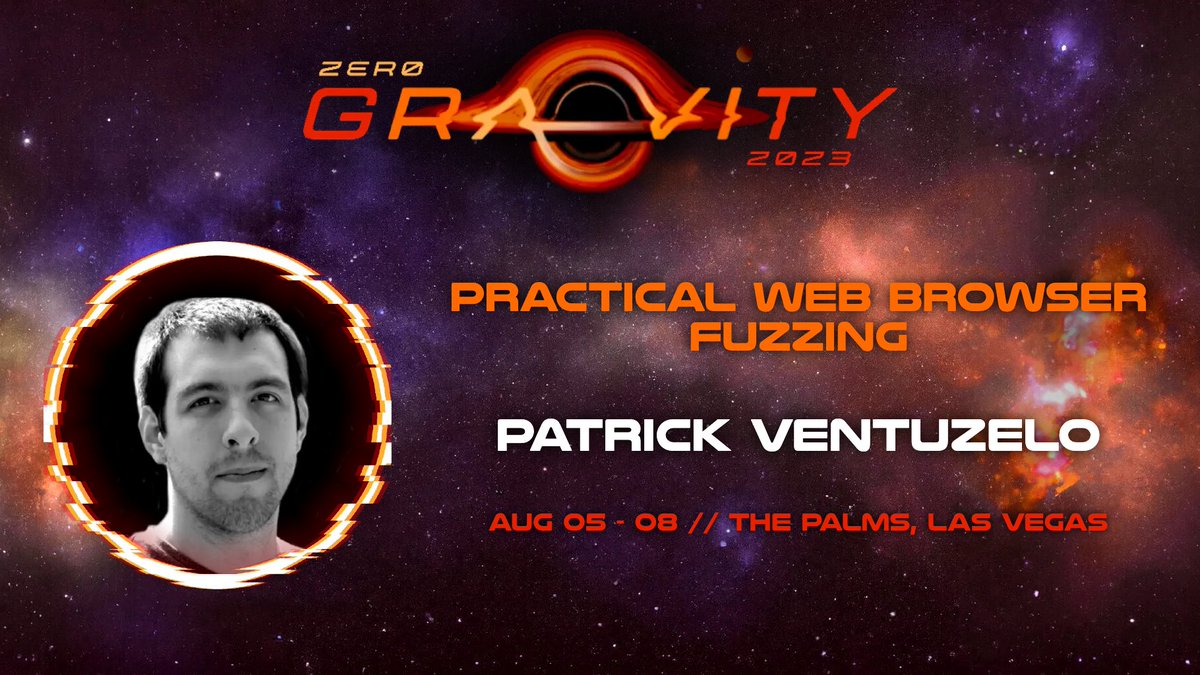 _ringzer0's tweet image. Unlock the power of #FuzzTesting in "Practical Web Browser Fuzzing", a #training by @Pat_Ventuzelo! Understand web browser architecture, setup testing environments, and apply #fuzzing to find critical #vulnerabilities. Get your early bird ticket now!
🎟️ ringzer0.training/trainings/brow…