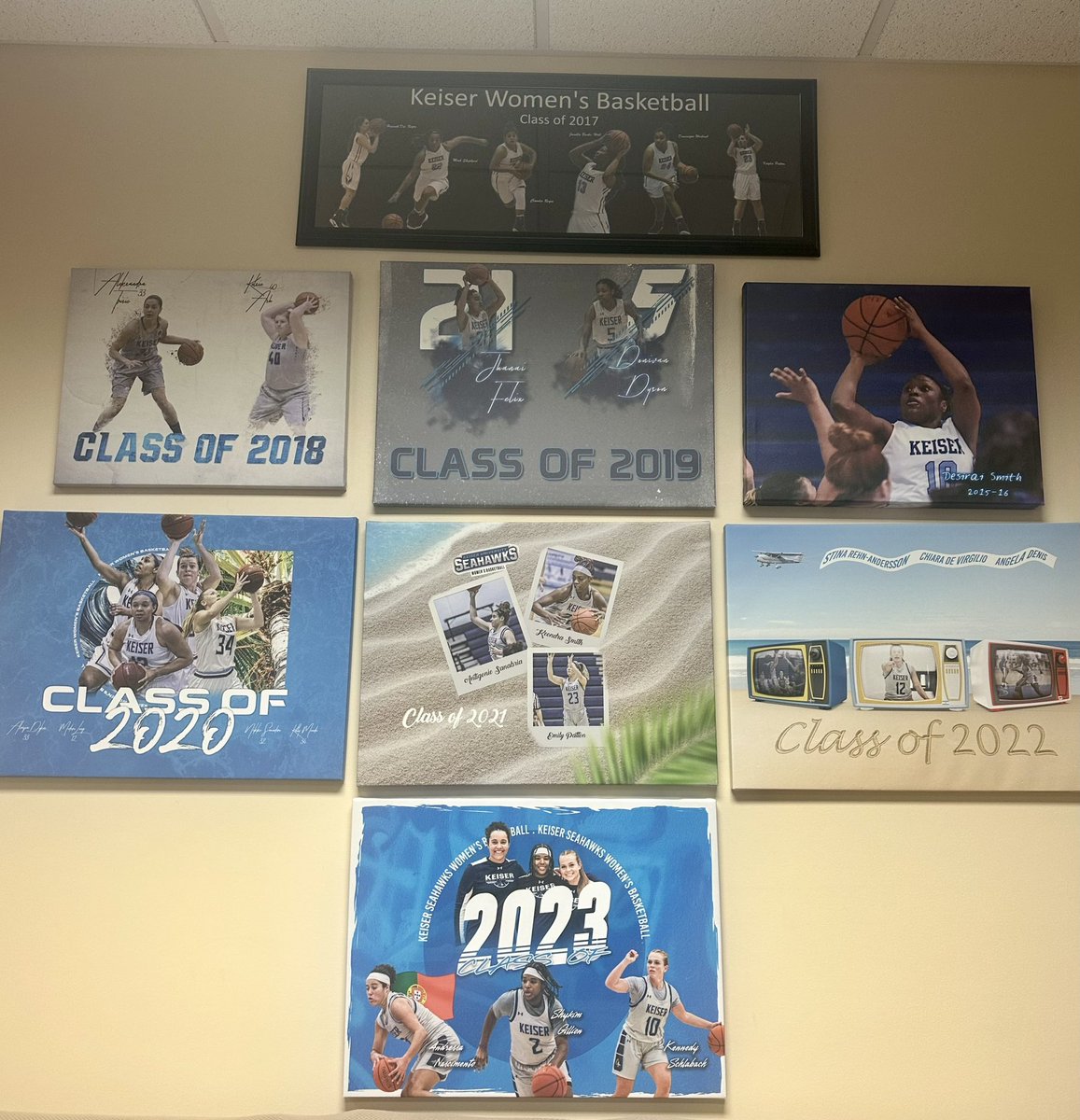 Keiser Seahawks WBB (@kuseahawkswbb) on Twitter photo They made it official on April 28th, but now they’ve also made it to the wall! Welcome our newest members of #fam4life 💙 They made it official on April 28th, but now they’ve also made it to the wall! Welcome our newest members of #fam4life 💙