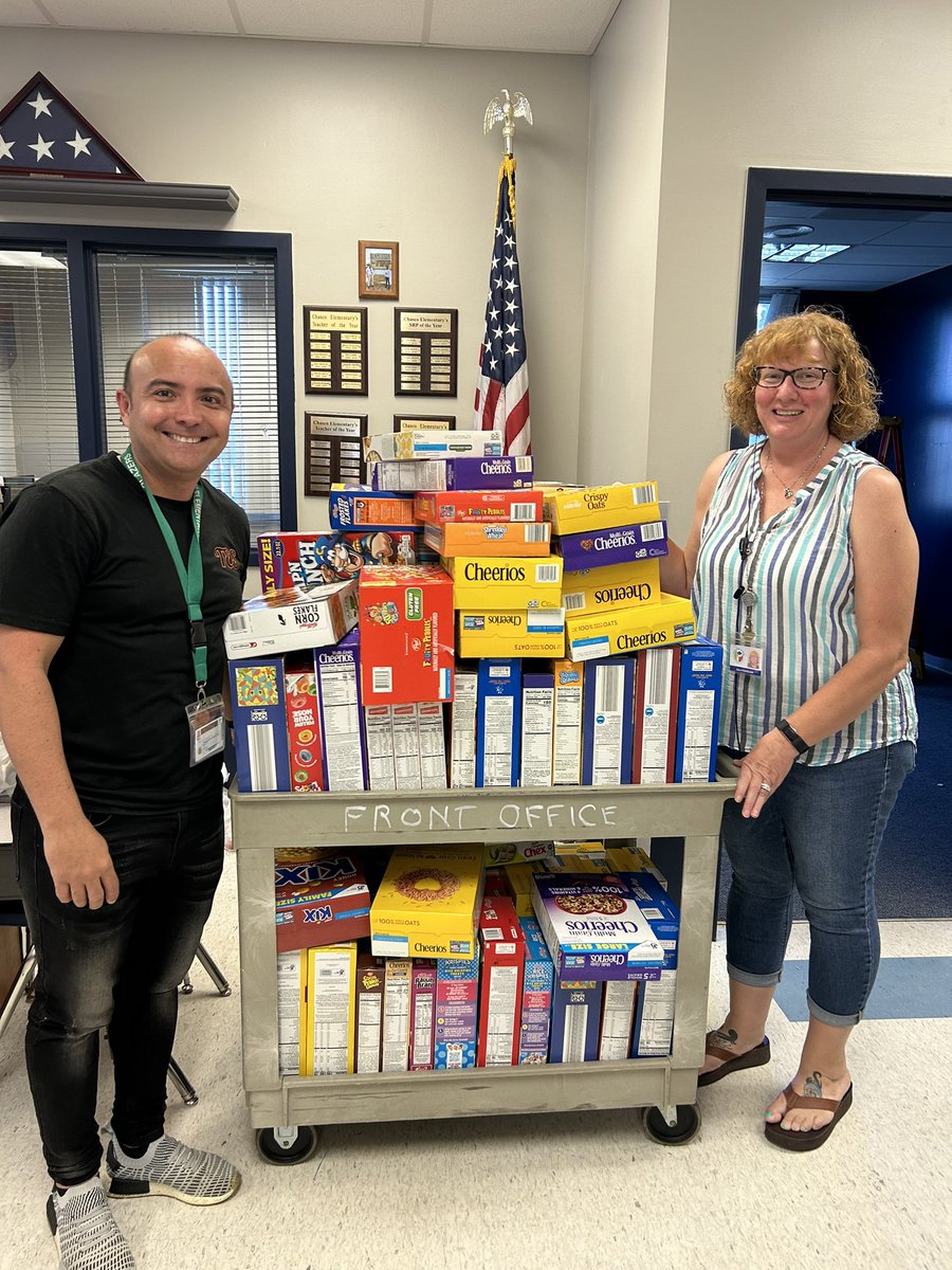 Thank you Trinity Elementary National Junior Honor Society for donating cereal to our students. <a href="/ChascoElem/">Chasco Elementary</a> <a href="/WoodlandJohnson/">Woodland Johnson</a> <a href="/pascoschools/">Pasco County Schools</a> <a href="/trinityelem/">Trinity Elementary</a>