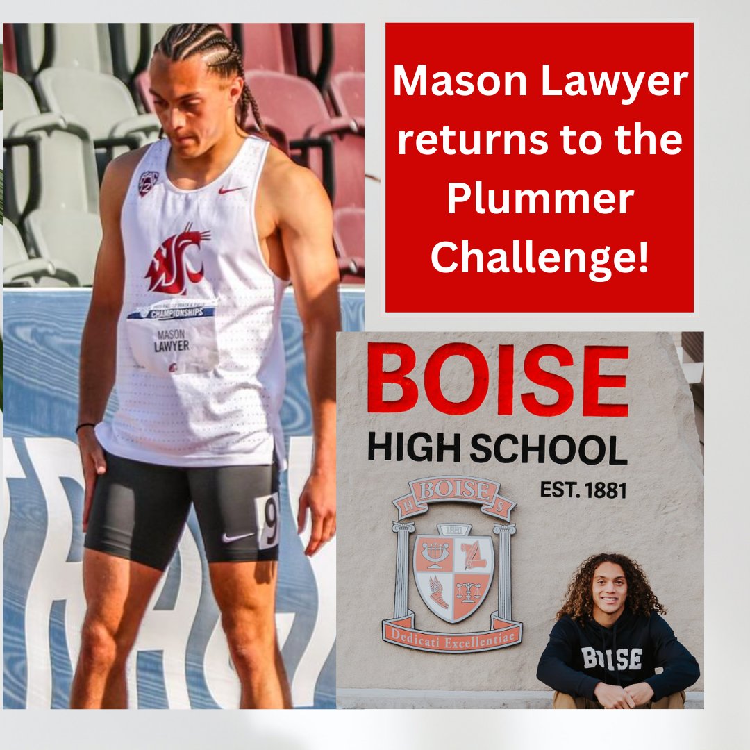 IdahoYouthSport's tweet photo. He participated in the Plummer Challenge six years ago. Thanks for coming back to volunteer Mason Lawyer!  Good Luck at the NCAA championships.
#plummerchallenge #playemall! https://t.co/EHSbAkPZ0O